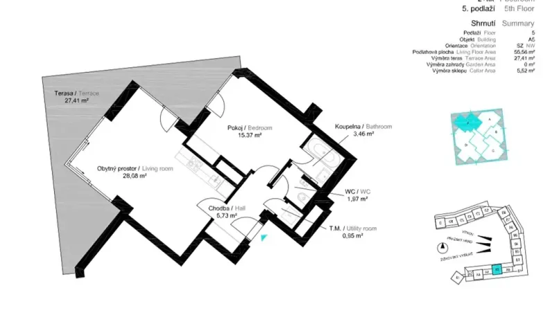 Prodej bytu 2+kk, Praha - Žižkov, Pitterova, 83 m2