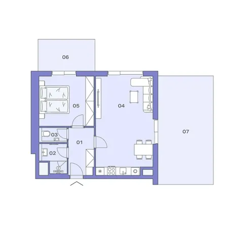 Prodej bytu 2+kk, Praha - Modřany, Československého exilu, 58 m2