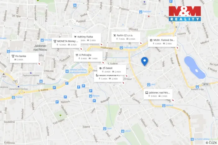 Prodej bytu 2+kk, Jablonec nad Nisou, Růžová, 50 m2