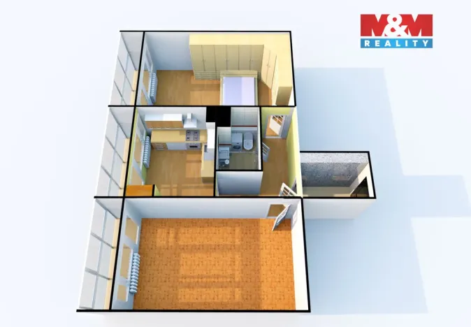 Prodej bytu 2+1, Děčín - Děčín III-Staré Město, Žerotínova, 60 m2