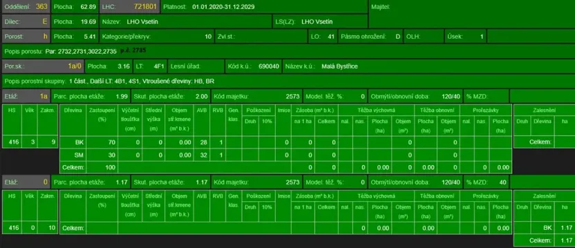Prodej lesa, Malá Bystřice, 54751 m2
