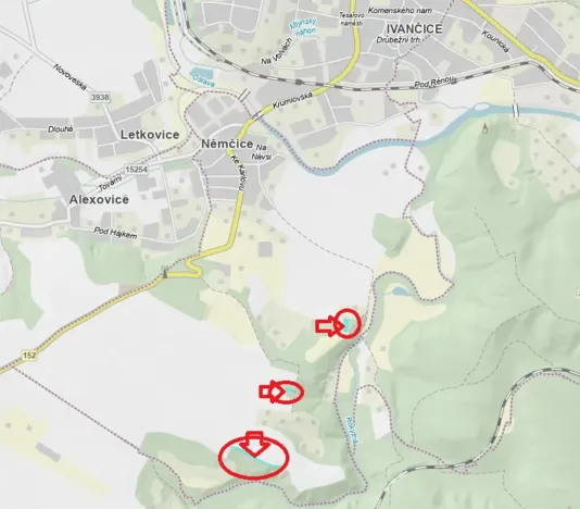 Prodej podílu lesa, Ivančice, 2330 m2