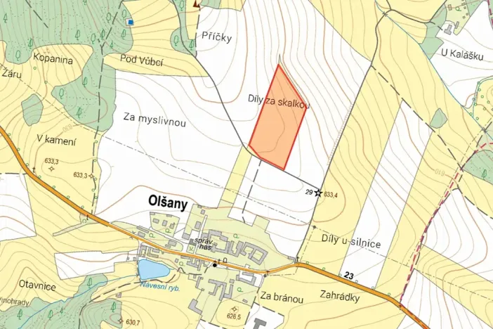 Prodej pole, Olšany, 27304 m2