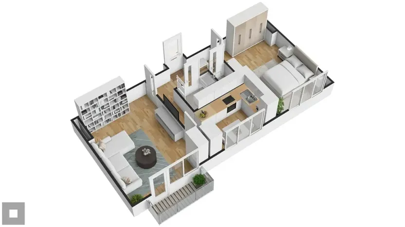 Prodej bytu 2+1, Brno, Krásného, 55 m2