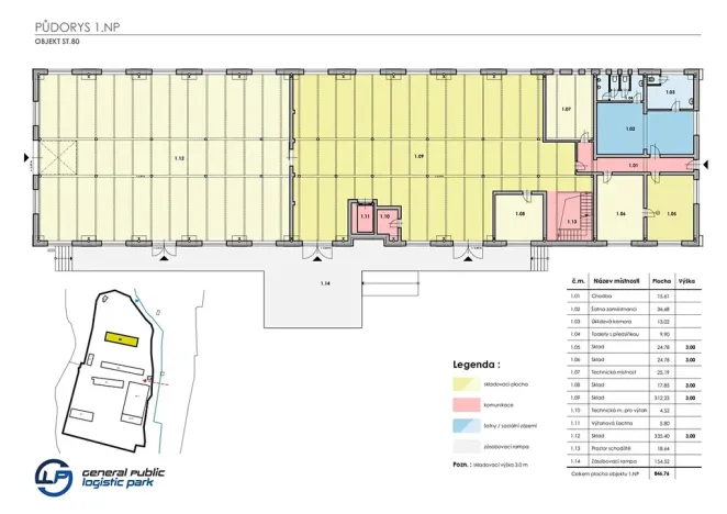 Pronájem skladu, Ostrov, 150 m2