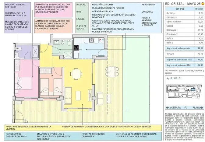 Prodej bytu 3+kk, Cabanes, Španělsko, Carrerasa Torre la Sal, 69 m2