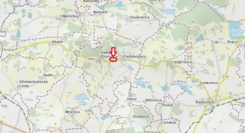 Prodej lesa, Třebohostice, 2163 m2