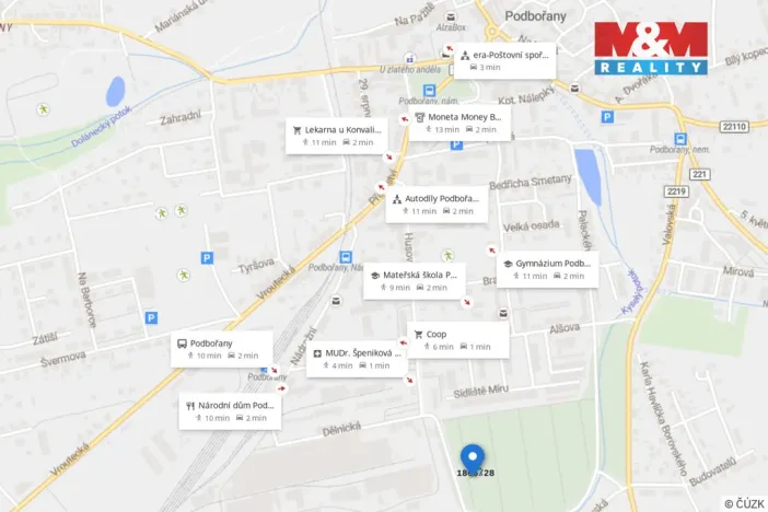 Prodej zahrady, Podbořany, 273 m2