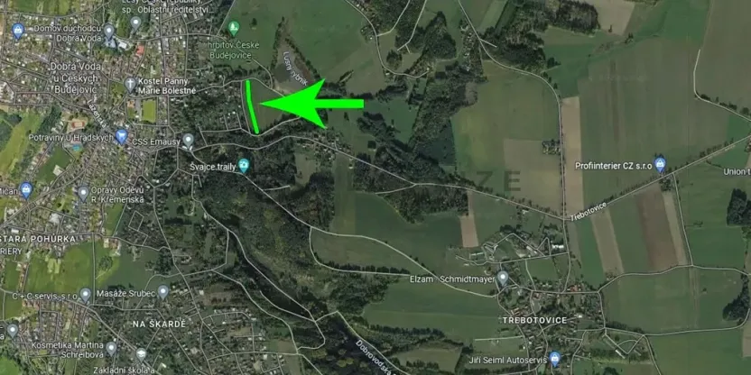 Prodej pozemku pro bydlení, České Budějovice, Třebotovice, 8573 m2