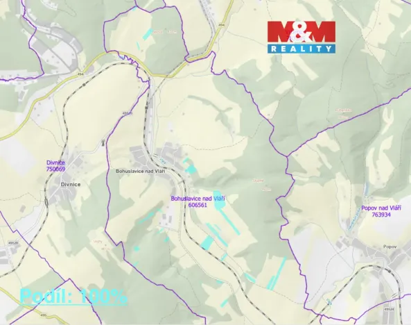 Prodej louky, Bohuslavice nad Vláří, 127756 m2