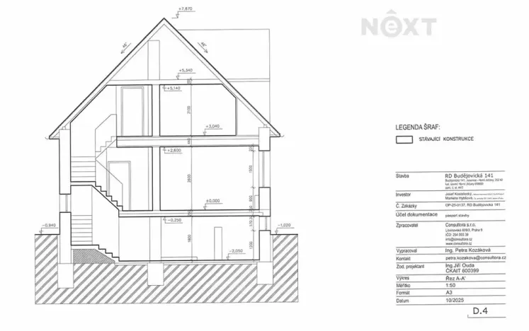 Prodej rodinného domu, Jesenice, Budějovická, 118 m2