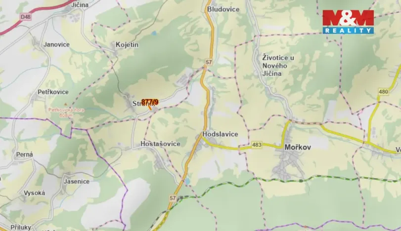 Prodej zahrady, Nový Jičín - Straník, 208 m2