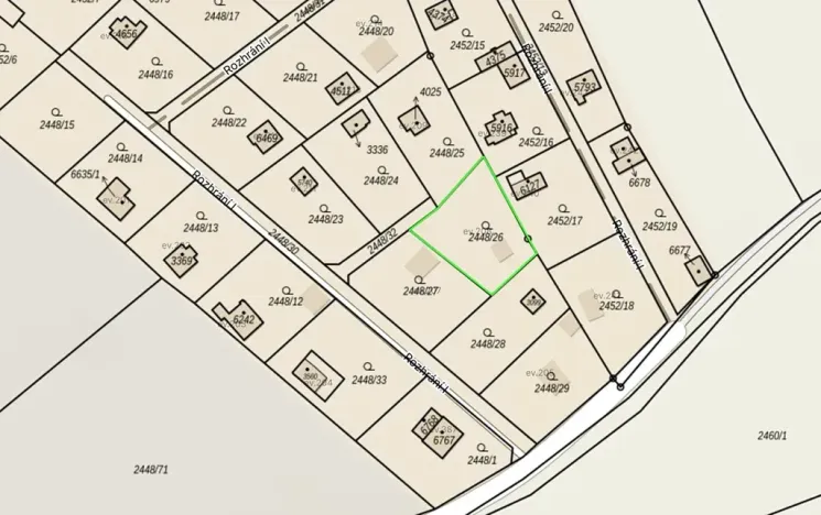 Prodej zahrady, Klatovy, Rozhrání I, 404 m2