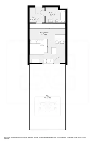 Pronájem bytu 1+kk, Hostivice, Ječná, 38 m2