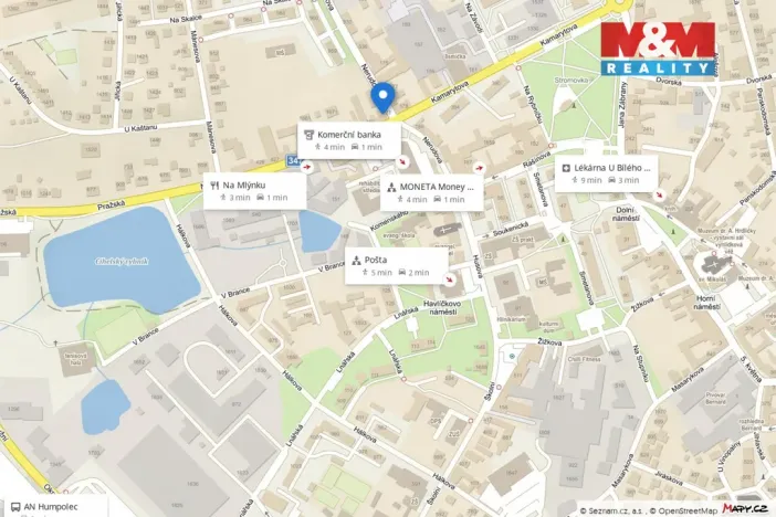 Pronájem bytu 2+kk, Humpolec, Nerudova, 57 m2