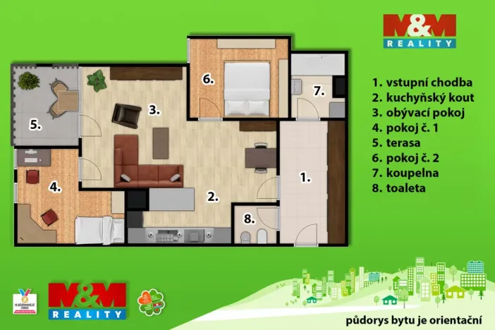 Pronájem bytu 3+kk, Pardubice - Studánka, Dubové návrší, 72 m2