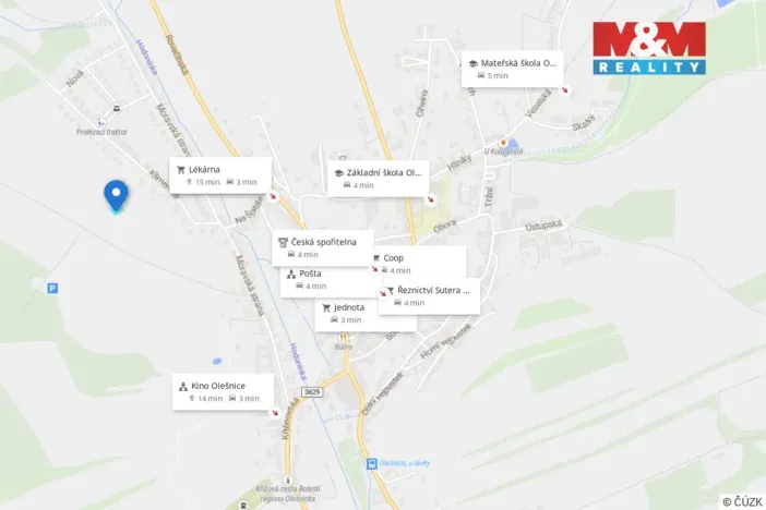 Prodej pozemku pro bydlení, Olešnice, 829 m2