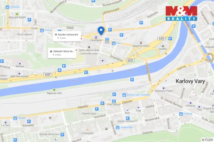 Pronájem bytu 1+1, Karlovy Vary - Rybáře, Nákladní, 33 m2