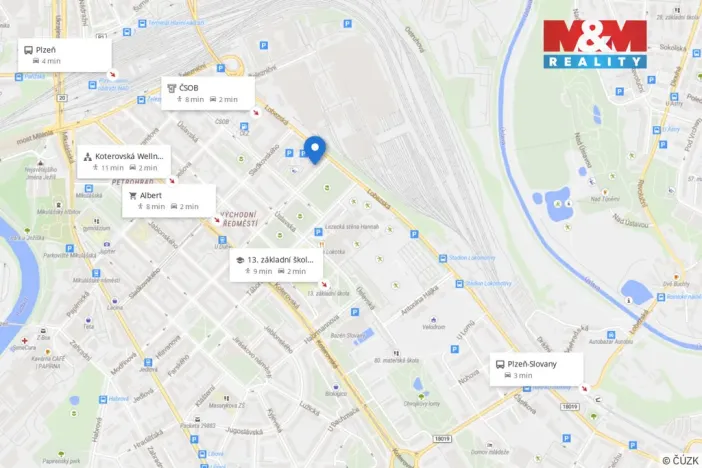 Prodej bytu 1+kk, Plzeň - Východní Předměstí, Plzenecká, 30 m2