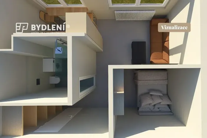 Prodej bytu 1+1, Hrob, Rybniční, 27 m2