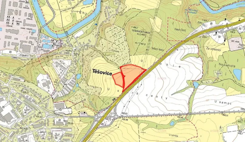 Prodej pole, Těšovice, 42739 m2