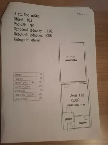 Prodej bytu 1+kk, Praha - Uhříněves, náměstí Bratří Jandusů, 35 m2