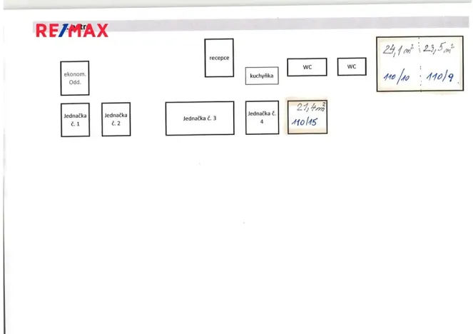 Pronájem kanceláře, Praha - Karlín, Sokolovská, 69 m2