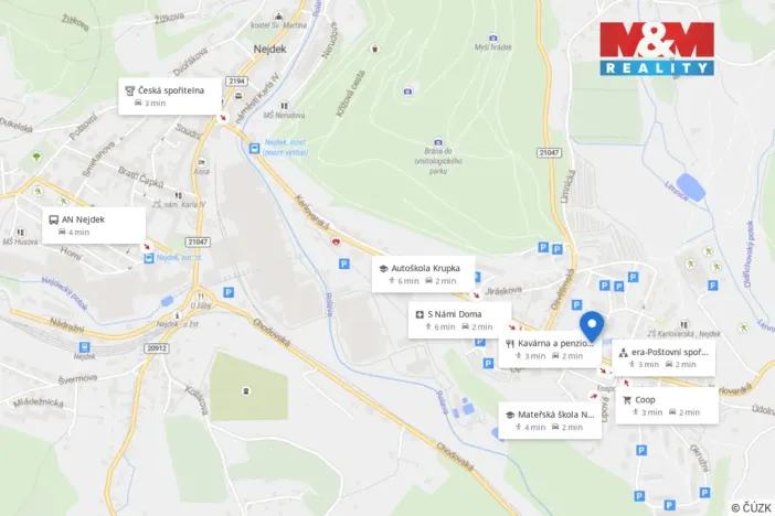 Pronájem bytu 1+kk, Nejdek, J. A. Gagarina, 20 m2