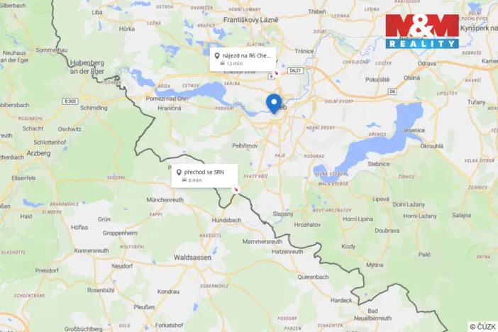 Prodej bytu 1+kk, Cheb, Hradební, 23 m2