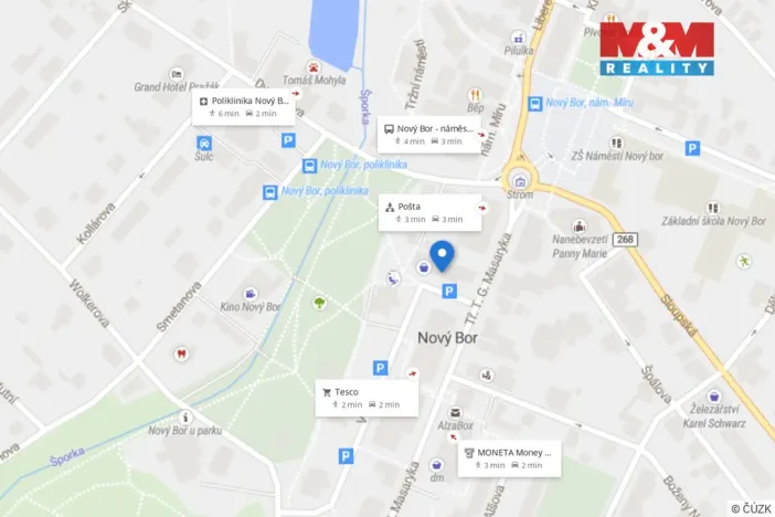 Pronájem obchodního prostoru, Nový Bor, Tř. T. G. Masaryka, 28 m2