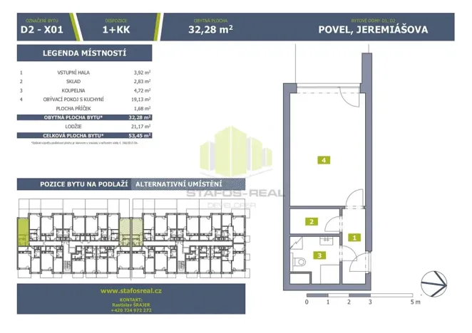 Prodej bytu 1+kk, Olomouc, Jeremiášova, 32 m2