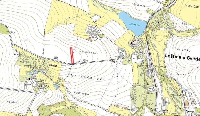Prodej pole, Leština u Světlé, 3848 m2