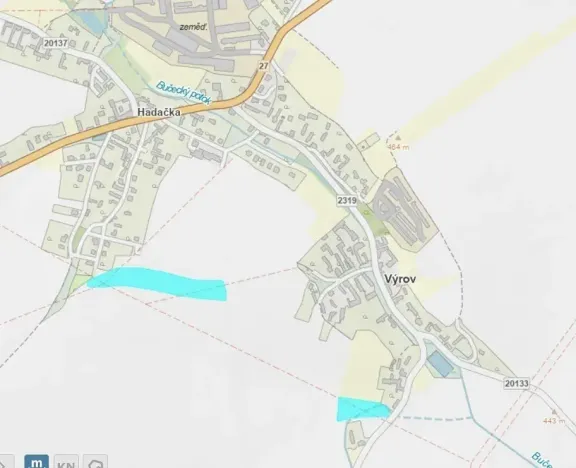 Dražba pole, Výrov, 21598 m2