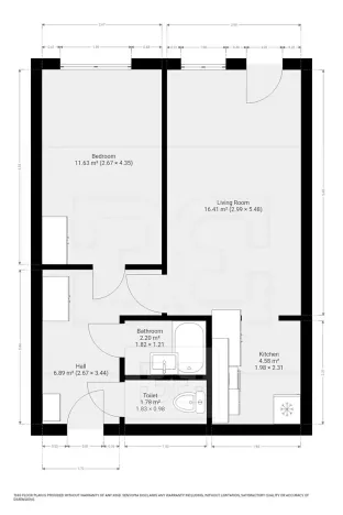Pronájem bytu 2+kk, Praha - Kobylisy, Kyselova, 45 m2