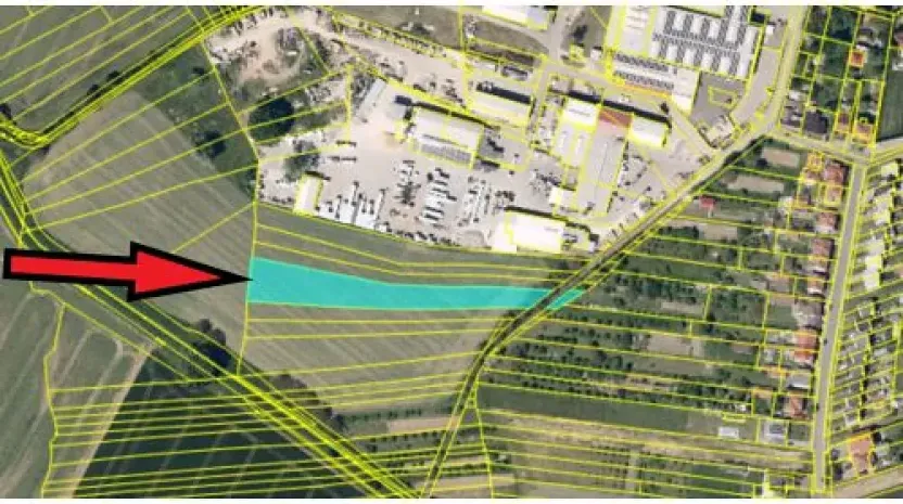 Prodej podílu komerčního pozemku, Kněžpole, 923 m2