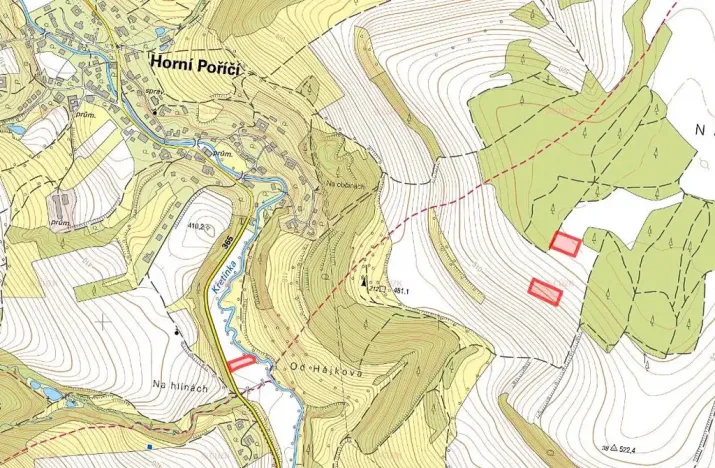 Prodej pole, Prostřední Poříčí, 9702 m2