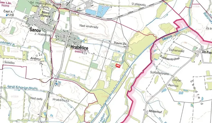 Prodej podílu pole, Hrabětice, 9343 m2