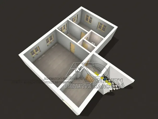 Pronájem bytu 3+kk, České Budějovice, 70 m2