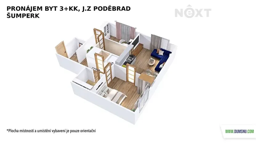 Pronájem bytu 3+kk, Šumperk, J. z Poděbrad, 47 m2