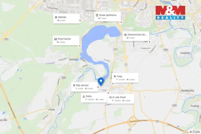 Prodej zahrady, Plzeň, Spádná, 979 m2