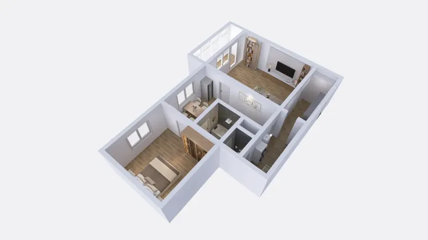 Prodej bytu 2+1, Kamenná, 56 m2