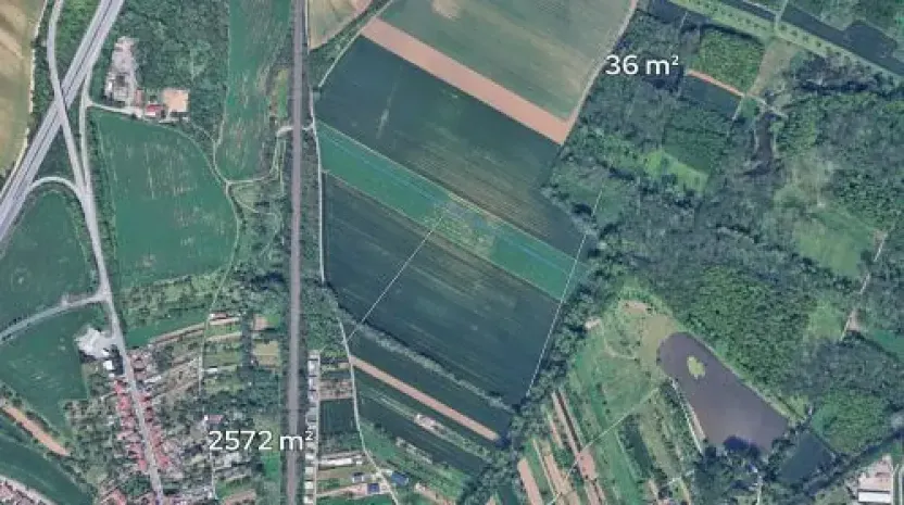 Prodej podílu pole, Rajhrad, 869 m2