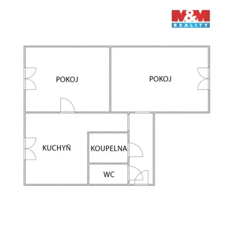 Prodej bytu 2+1, Karviná - Ráj, Borovského, 55 m2