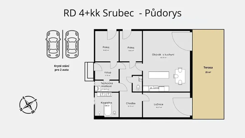 Prodej rodinného domu, Srubec, Ledenická, 110 m2