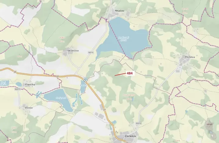 Dražba lesa, Zavlekov, 90 m2