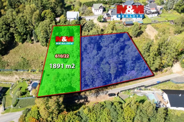Prodej pozemku pro bydlení, Kraslice - Zelená Hora, 1891 m2