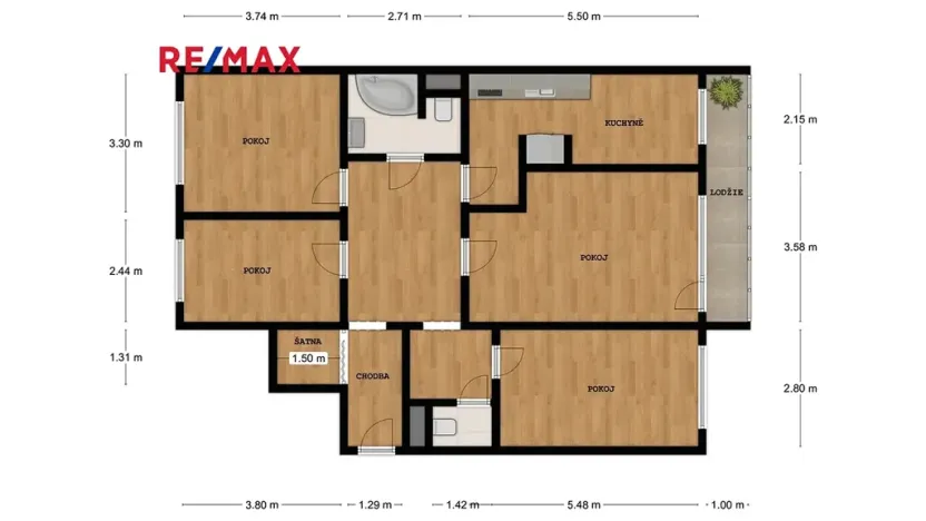 Prodej bytu 4+1, Praha - Michle, Ohradní, 90 m2