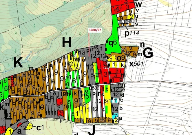 Dražba lesa, Hosty, 1729 m2