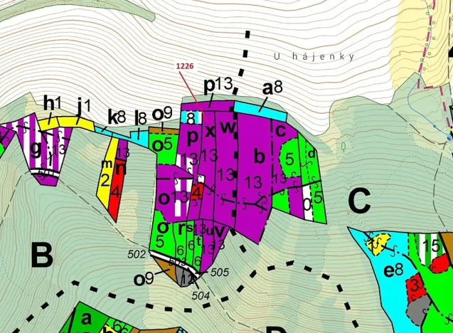 Dražba lesa, Vilice, 3593 m2