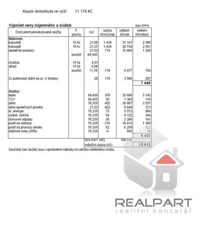 Pronájem kanceláře, Brno, U Svitavy, 55 m2
